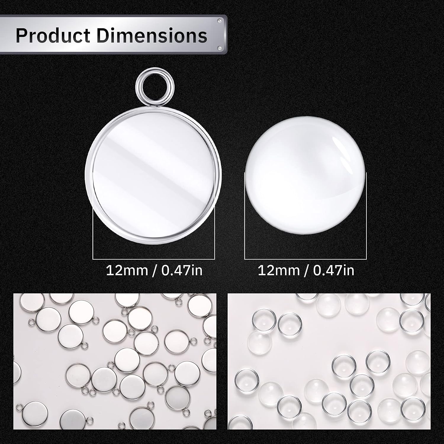 20 Pieces Stainless Steel Roun - Crafting Resin review and price