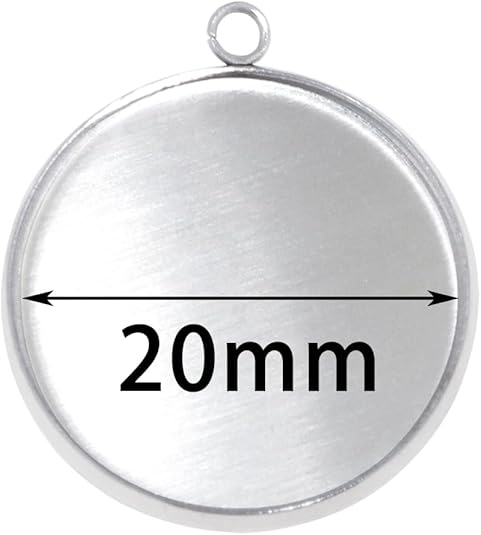 20 Pieces Stainless Steel Roun - Crafting Resin review and price