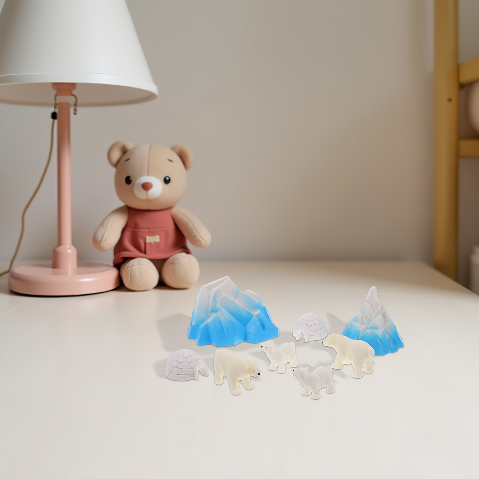 8Pcs Mini Resin Polar Bears Ar - Crafting Resin review and price