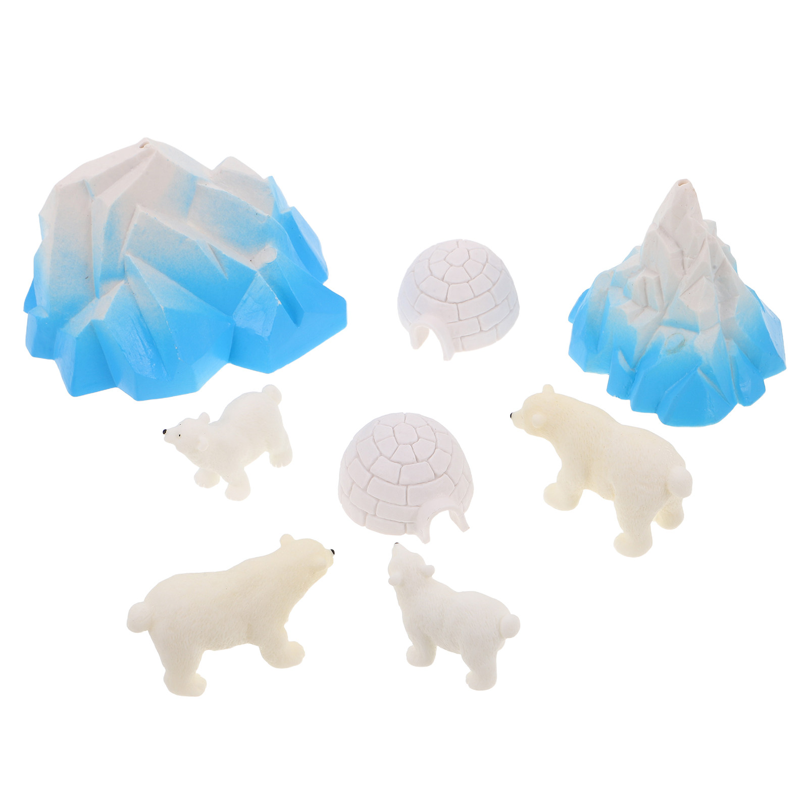 8Pcs Mini Resin Polar Bears Ar - Crafting Resin review and price
