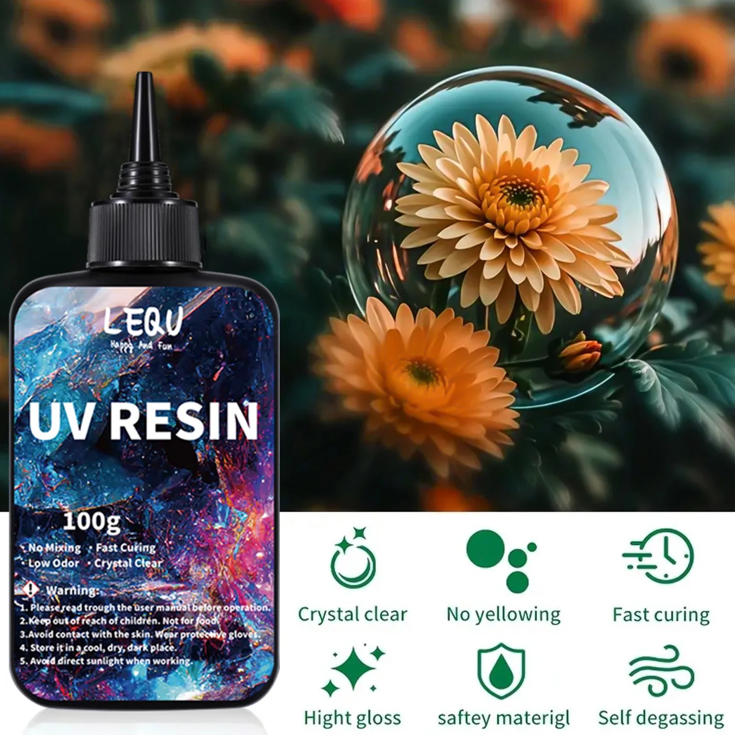 100g UV resin transparent hard - Epoxy Uv Resin Kit review and price