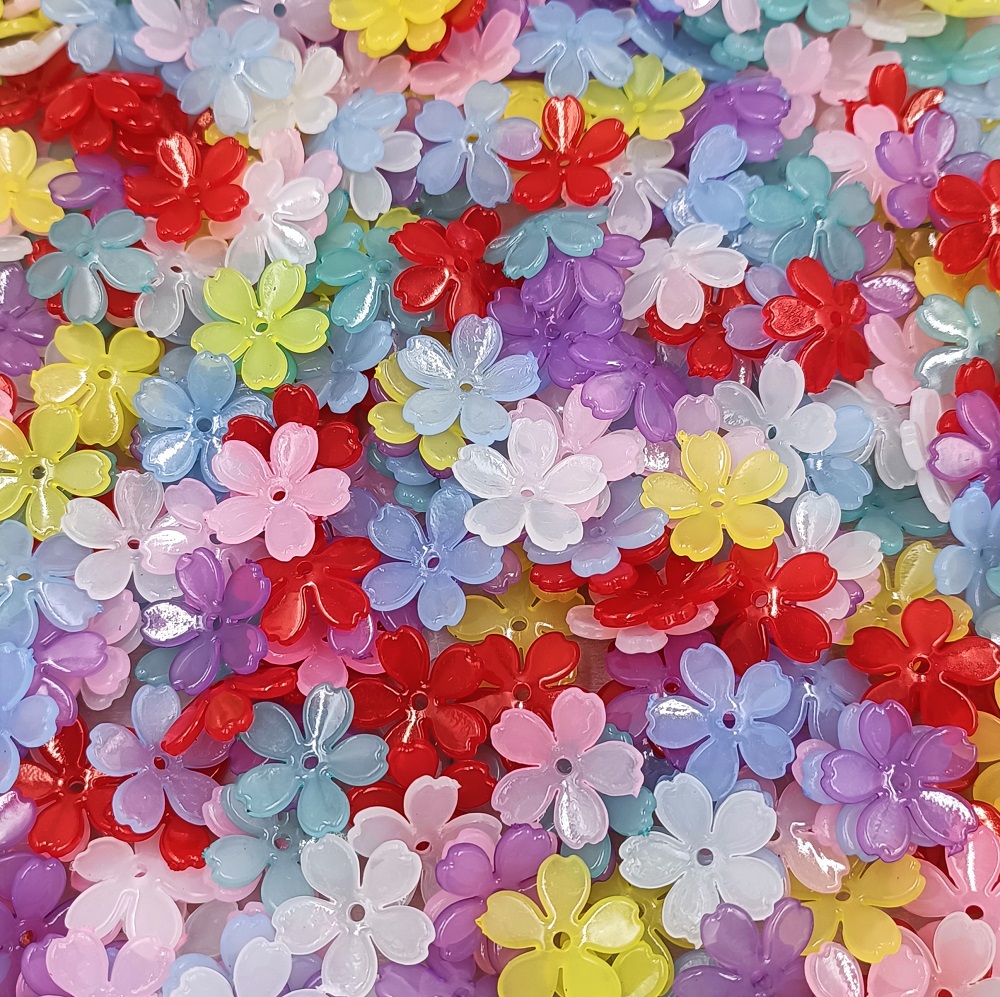 20pcs Resin Sakura Flower Bead - Flower Preservation Resin review and price